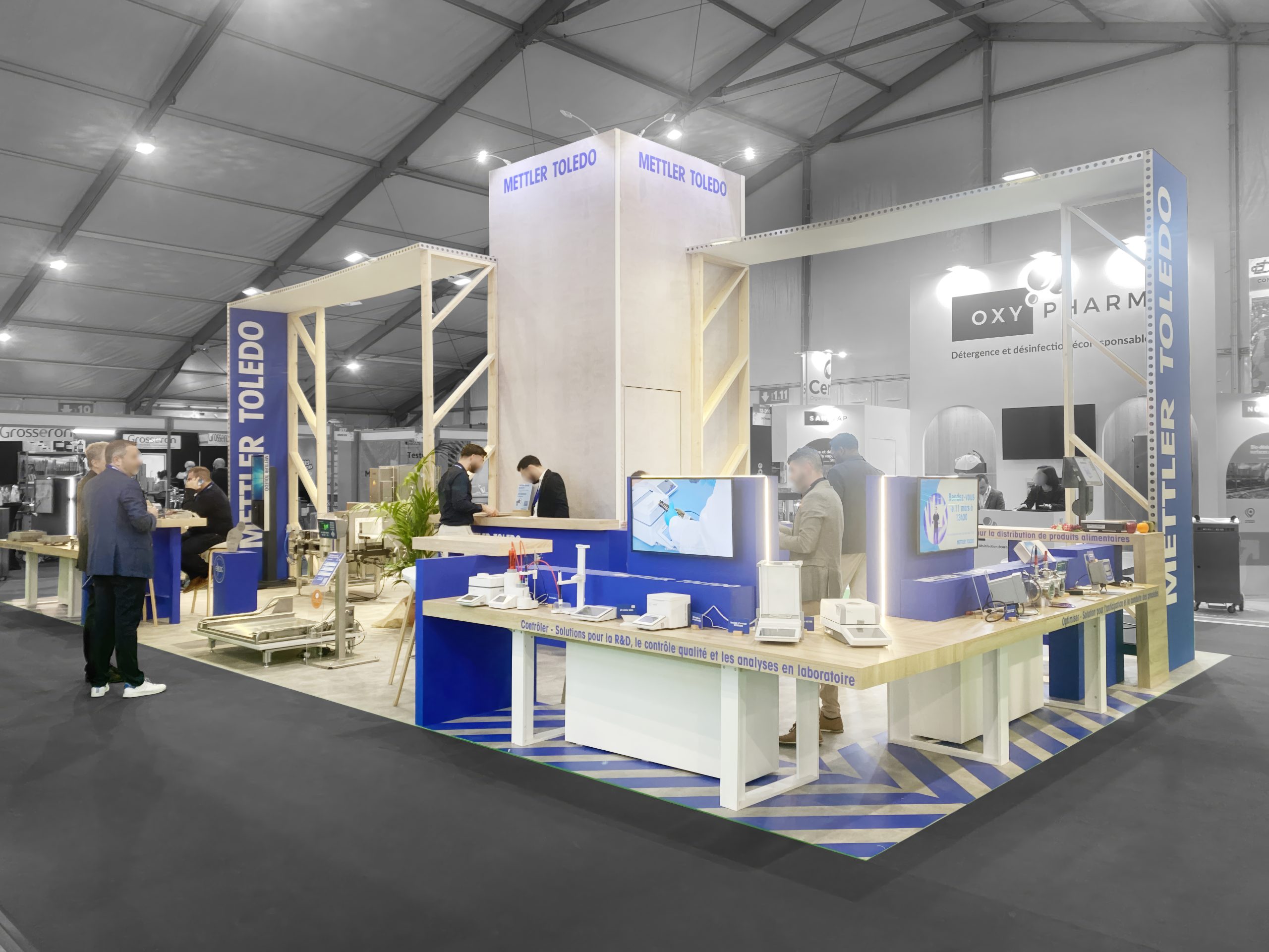 stand mettler toledo - cfia - rennes - salon - industrie - stand réalisé par audace standiste à rennes