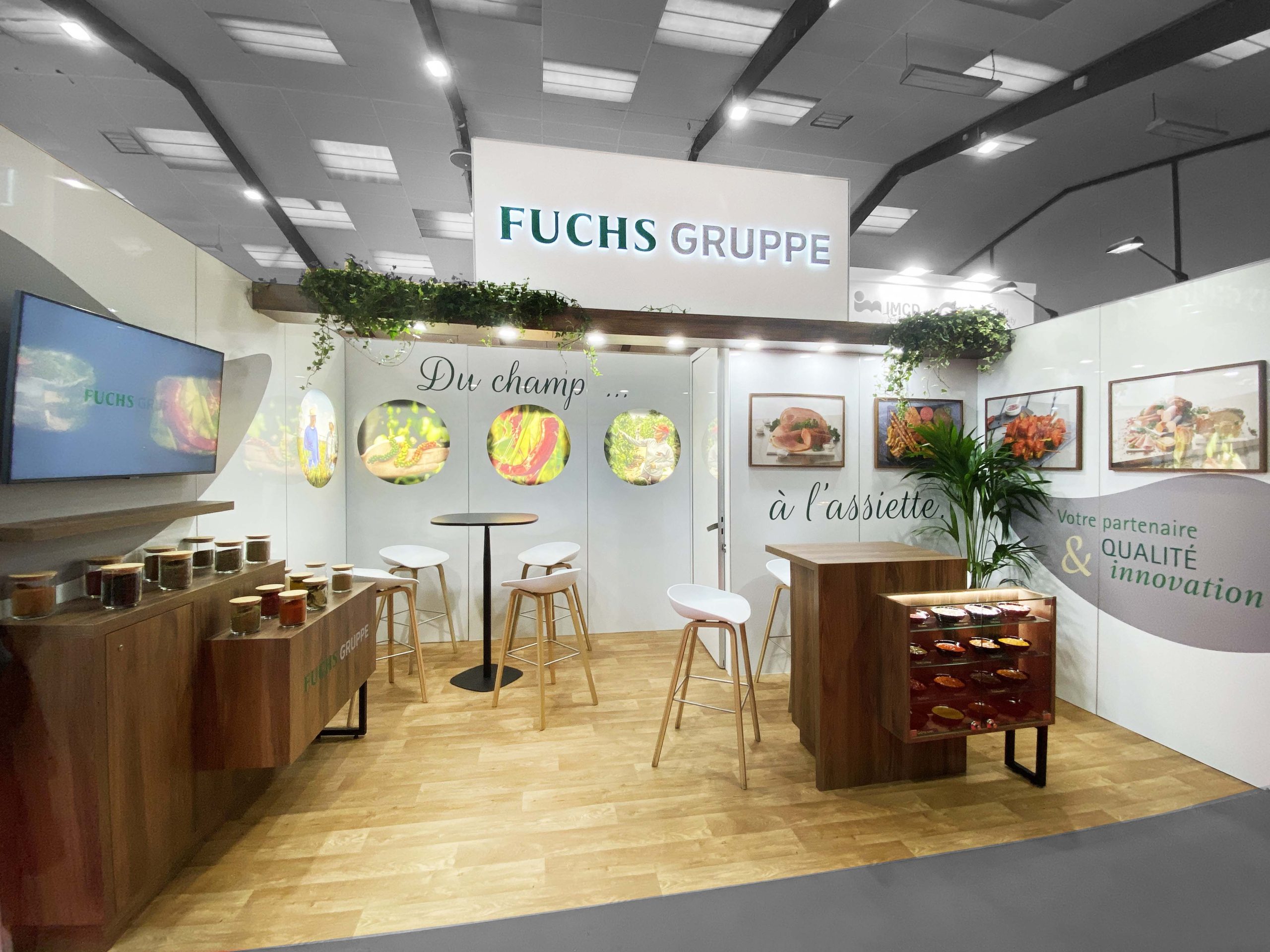 stand modulable fuchs gruppe sur le cfia 2026 à rennes parc des expo. fabrication standiste audace. pour actualités cfia 2027