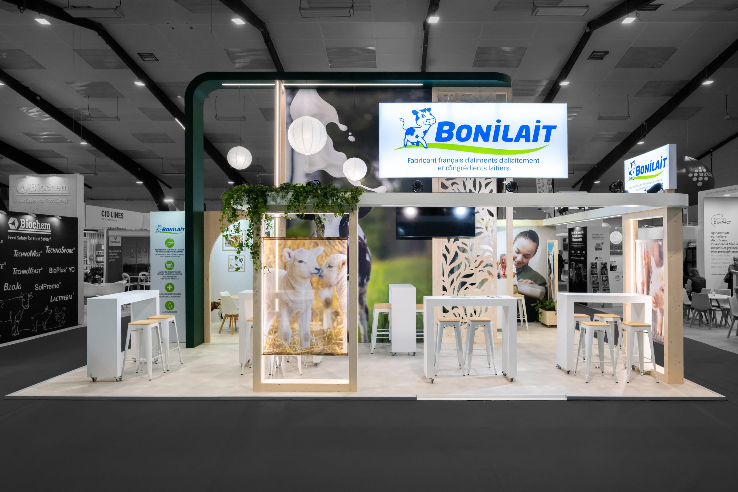 stand bonilait - space - rennes - réalisation audace standiste à nantes et rennes