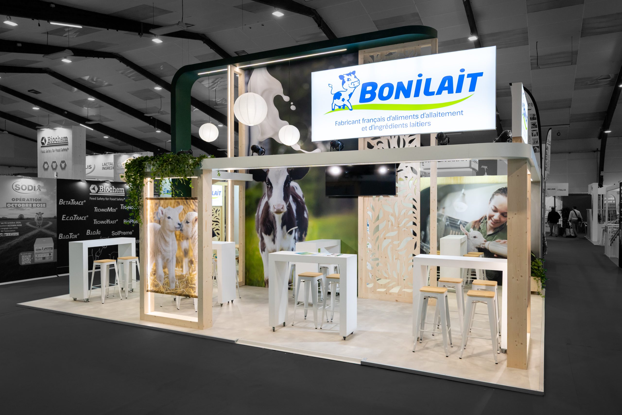 stand bonilait - space - rennes - réalisation audace standiste à nantes et rennes