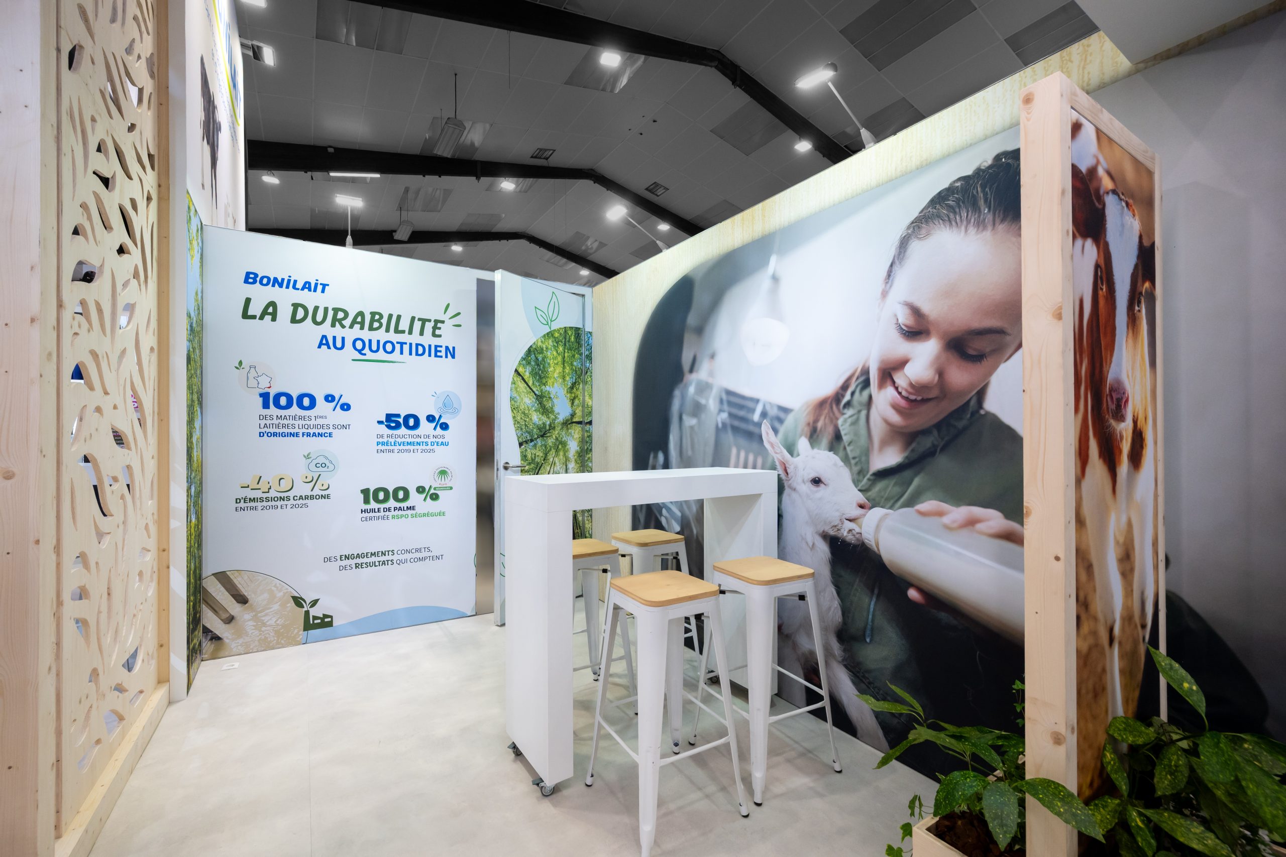 espace réunion stand bonilait - space - rennes - réalisation audace standiste à nantes et rennes