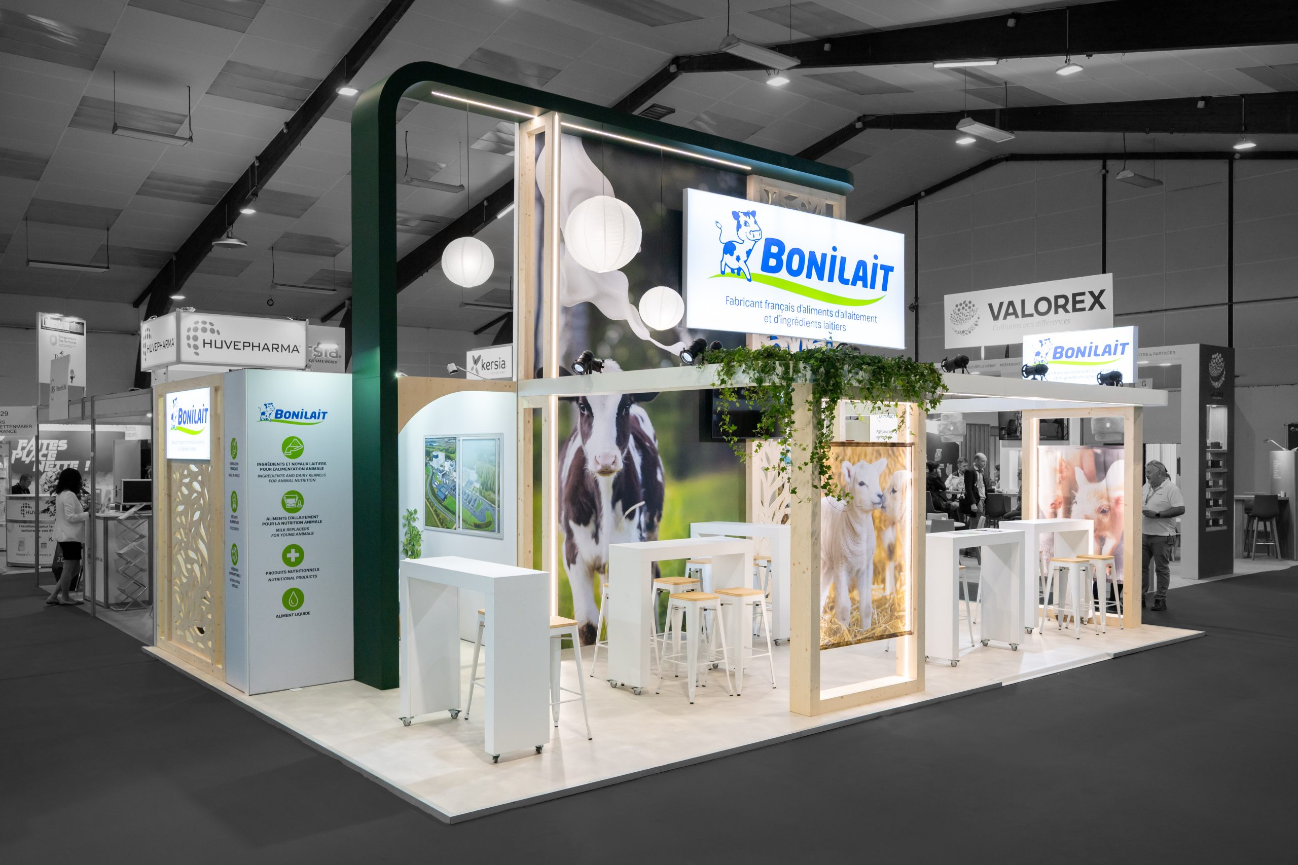 stand bonilait - space - rennes - réalisation audace standiste à nantes et rennes