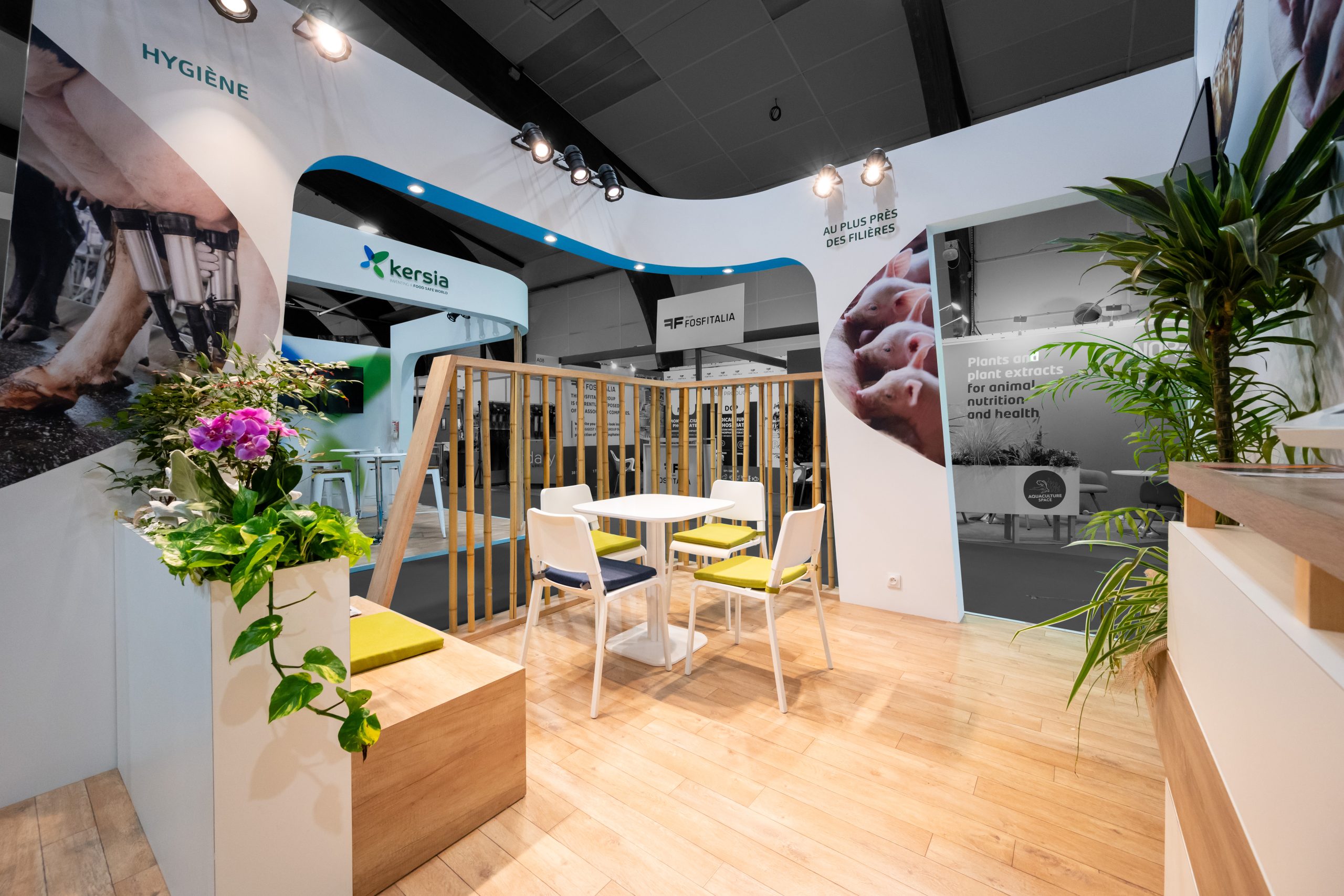 stand sur mesure kersia - space - rennes - réalisation audace standiste à nantes et rennes