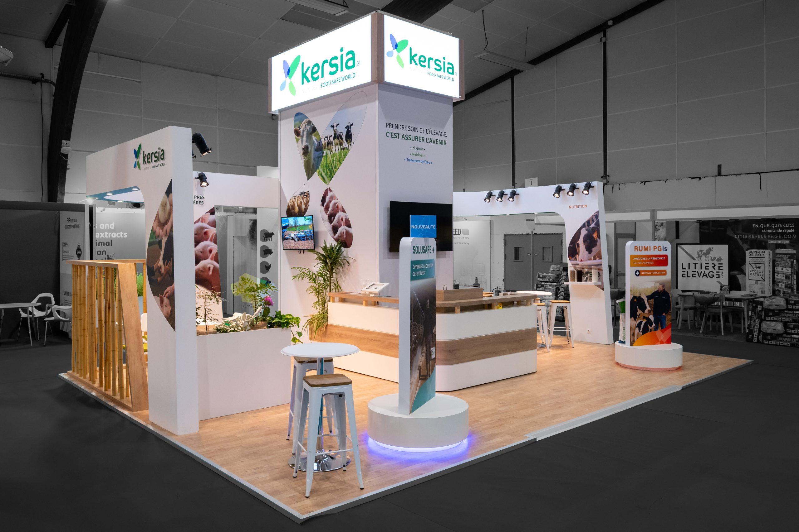 stand kersia - space - rennes - réalisation audace standiste à nantes et rennes
