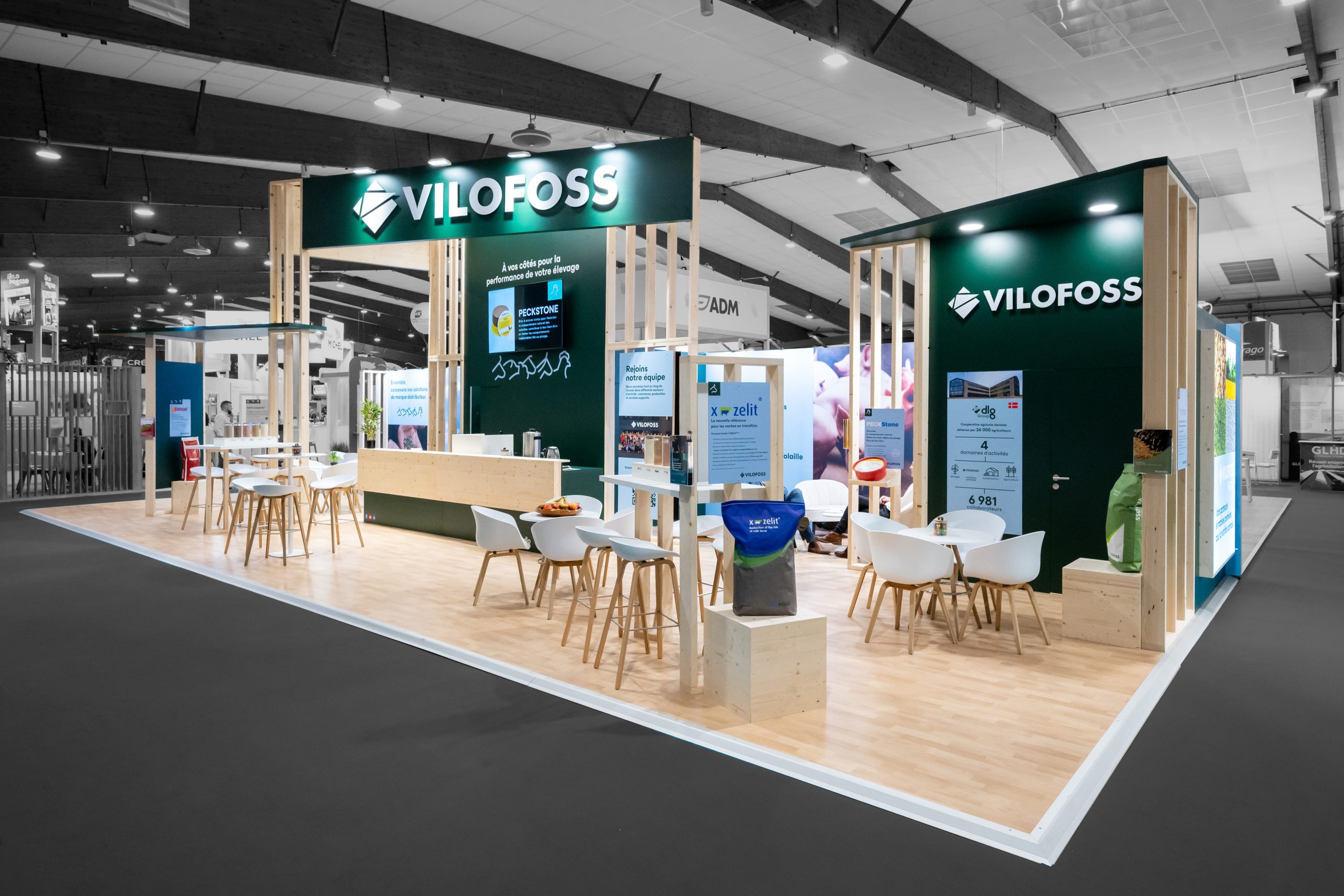 stand vilofoss - space - rennes - réalisation audace standiste à nantes et rennes