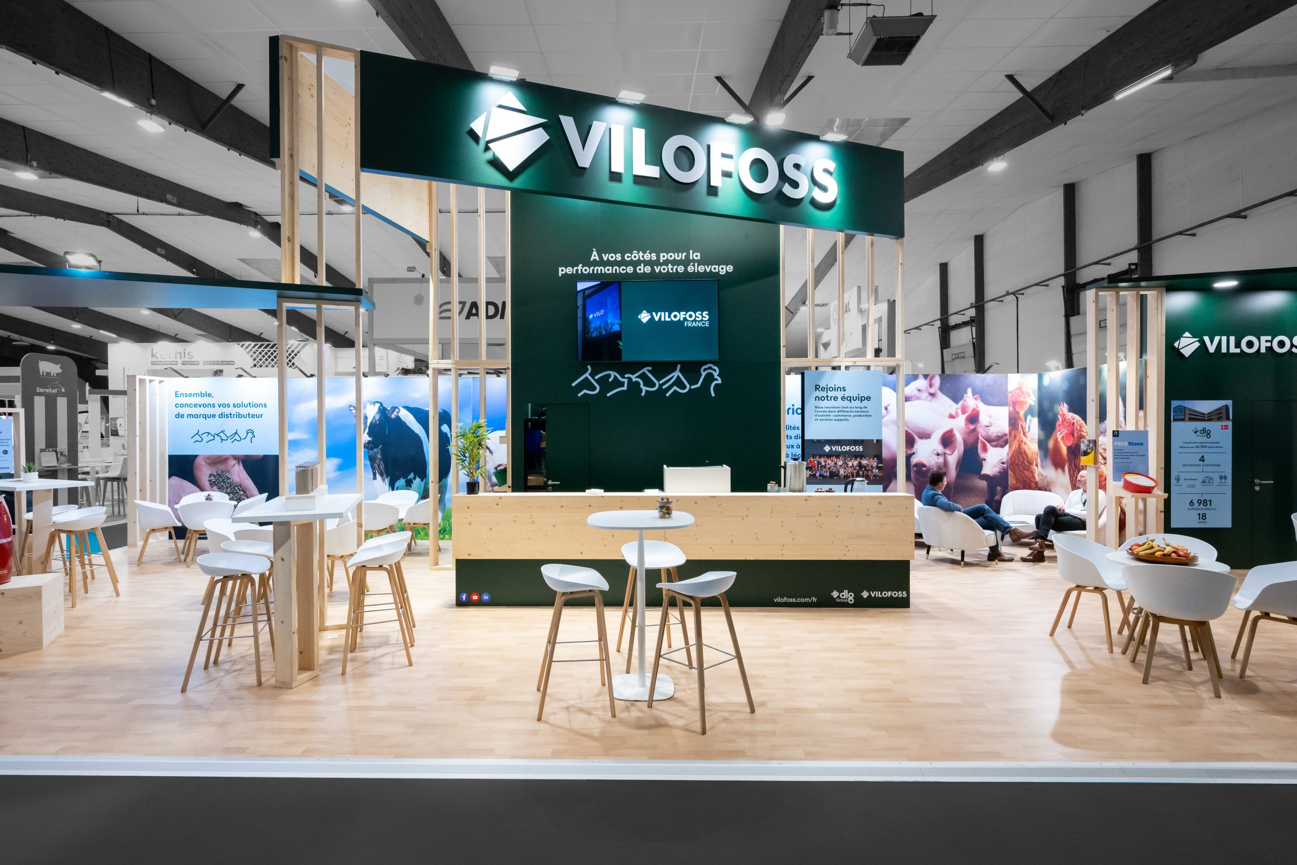 stand traditionnel vilofoss - space - rennes - réalisation audace standiste à nantes et rennes