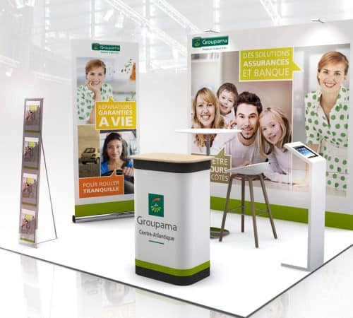 STAND PLIABLE GROUPAMA audace-expo